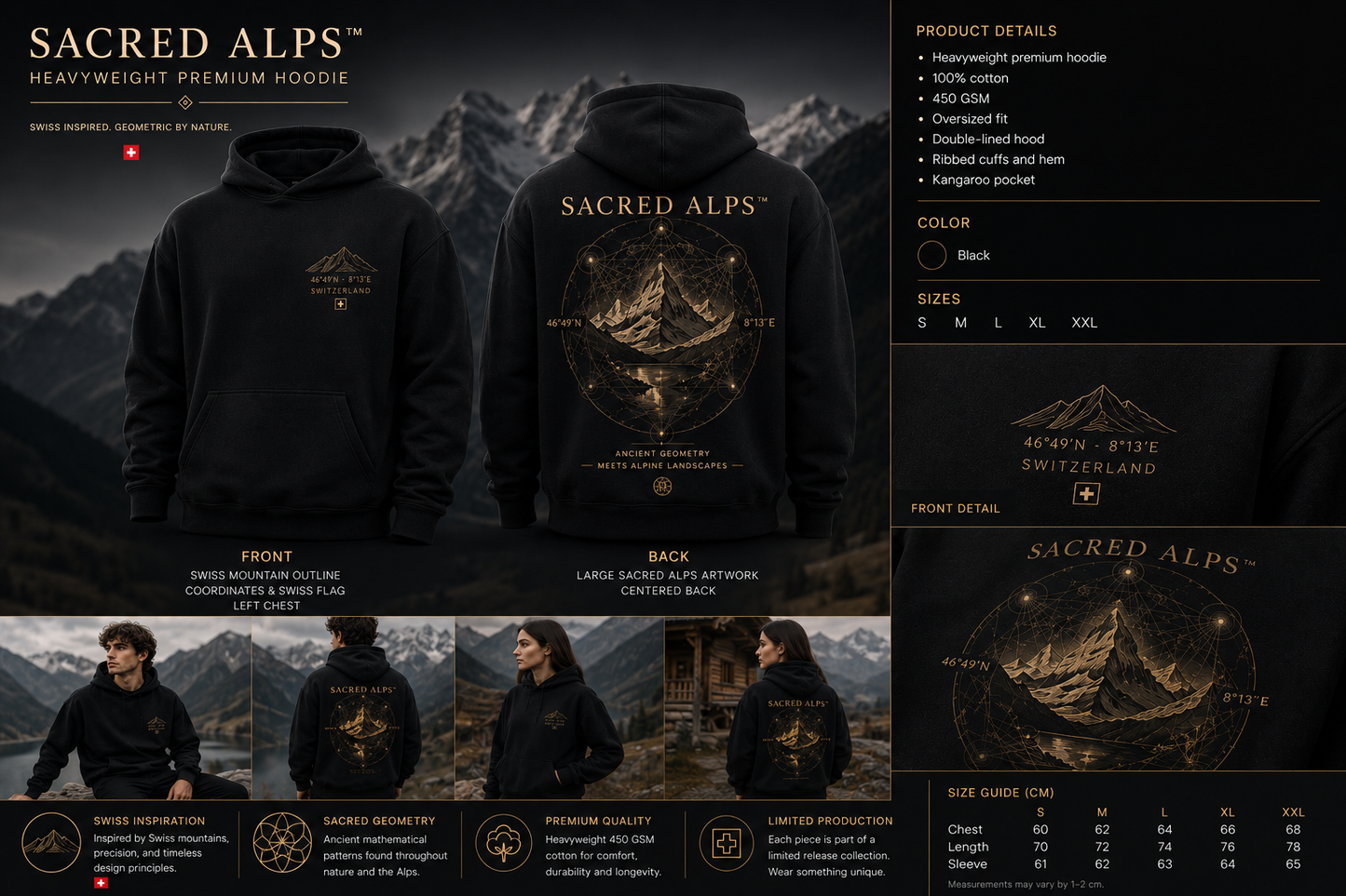 Sacred Alps™ Heavyweight Premium Hoodie