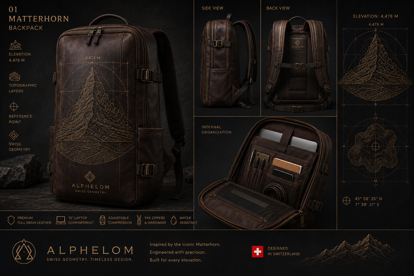 Matterhorn 4478 Leather Backpack
