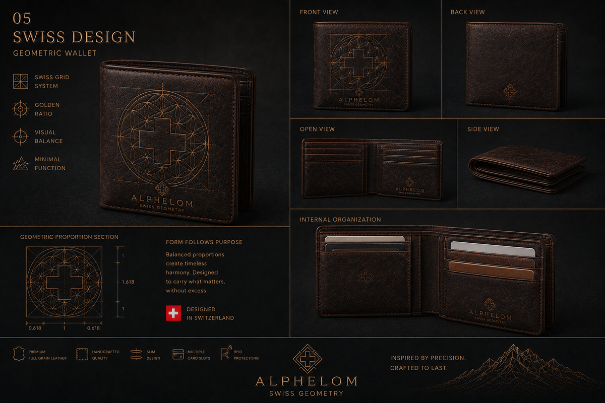 Swiss Design Leather Wallet