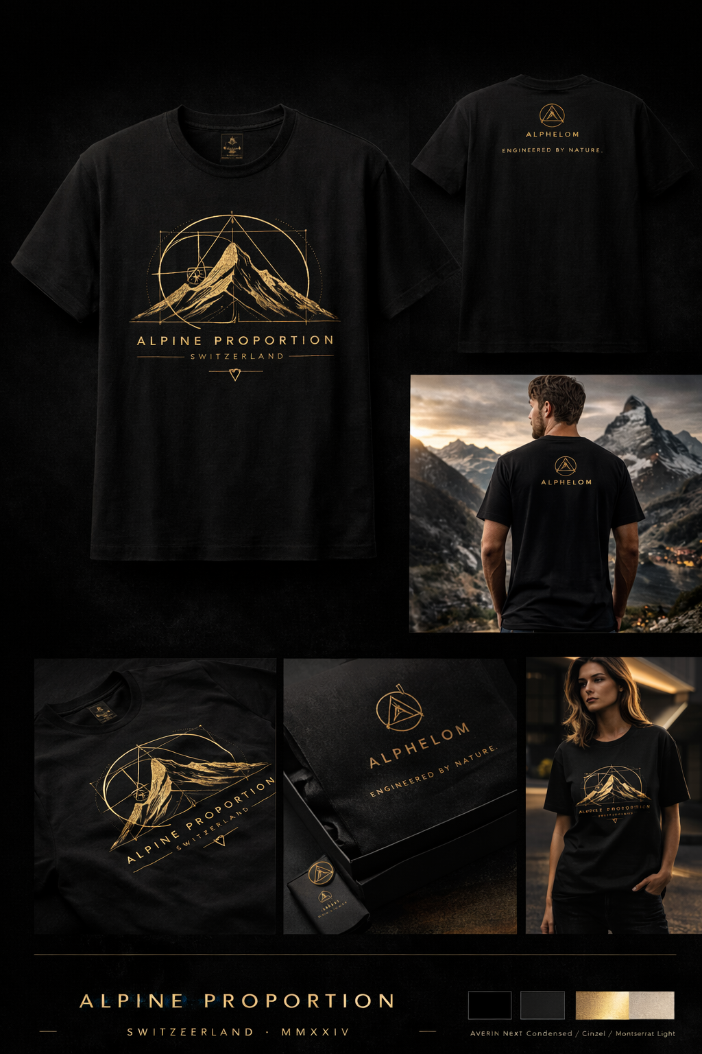 Alpine Proportion T-Shirt — Gold Edition