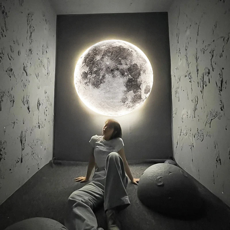 Modern LED Wall Lamp Moon Indoor Lighting For Bedroom