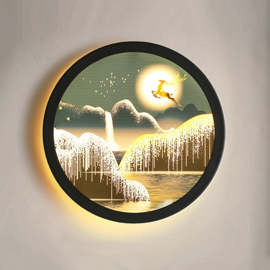 Industrial Acrylic Picture Wall Light