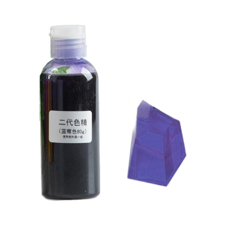 N7MD Large Bottle 80g Resin Pigment Transparent Epoxy Resin Coloring Dye Pigment Colorant Dye Fading Resistance Pigment