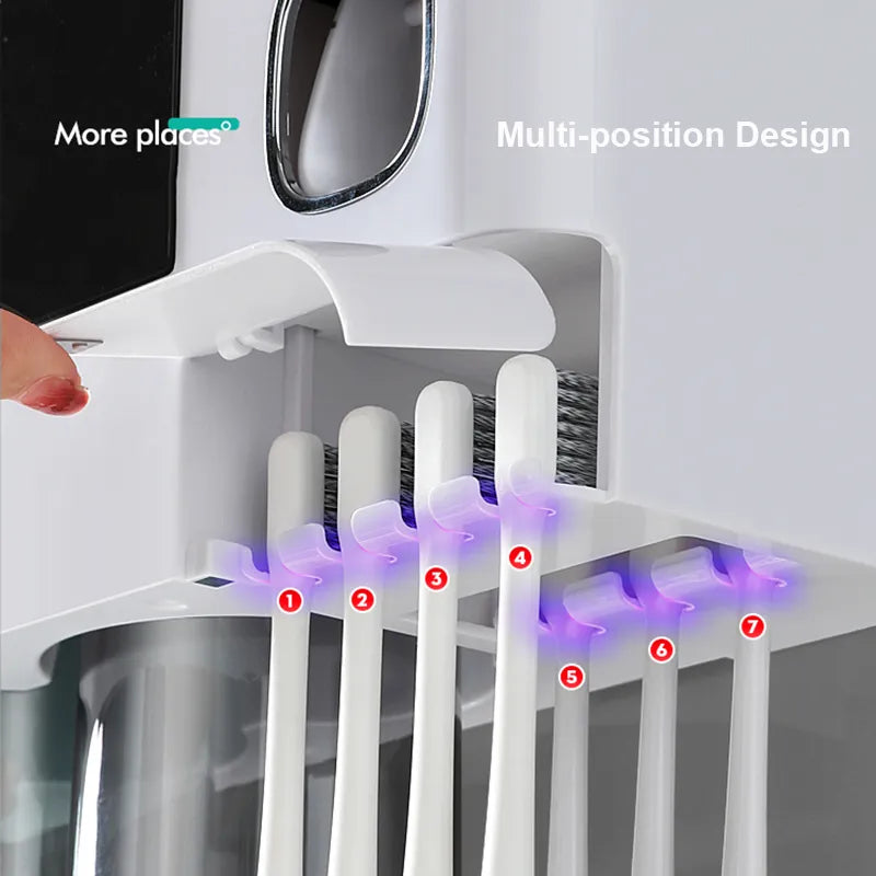 Set Magnetic Adsorption Inverted Toothbrush